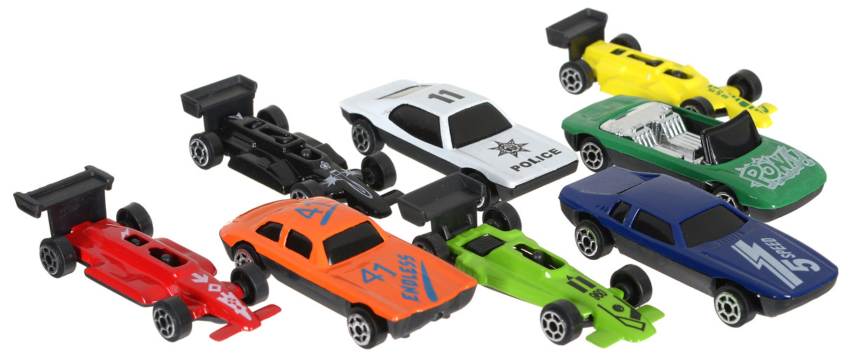 Shantou Набор машинок City Racer 8 шт G100-H36052G100-H36052 Shantou Набор машинок City Racer 8 шт G100-H36052G100-H36052Набор машинок Shantou City Racer понравится любому мальчику. В набор входят восемь спортивных и гоночных автомобилей. Каждая машинка имеет индивидуальную форму и раскраску. Машинки изготовлены из качественных и безопасных материалов. Имея такой автопарк, можно устраивать соревнования и гонки с друзьями. Благодаря разнообразию моделей и цветов скучать будет некогда.