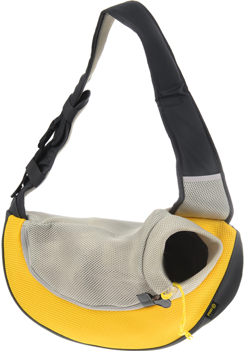 Переноска-слинг для животных Crazy Paws Pet Sling, цвет: желтый, темно-серый, серый. Размер SmallDPETC023-YW Переноска-слинг для животных Crazy Paws Pet Sling, цвет: желтый, темно-серый, серый. Размер SmallDPETC023-YWПереноска-слинг Crazy Paws Pet Sling прекрасно подойдет для кошек и собак мелких и миниатюрных пород весом до 3 кг. Она изготовлена из высокотехнологичных материалов наивысшего качества, которые безопасны для животных и их владельцев. В такой переноске нет кривых швов и торчащих ниток, так как все элементы максимально точно подогнаны друг к другу. Вашему питомцу будет комфортно, а владельцу приятно и престижно. Изделие закрывается на застежку-молнию и имеет отверстие. Переноска-слинг Crazy Paws Pet Sling - это новейшее решение для переноски мелких домашних животных. Слинг позволит вам освободить свои руки и снять нагрузку со спинных мышц за счет правильного распределения веса животного на ваши плечи. При этом животное будет находиться в удобном для него положении и комфортном состоянии за счет хорошей вентиляции. Этот вид переноски абсолютно безопасен и даже полезен для вас и для вашего любимца, за счет специальной анатомической формы слинга у...