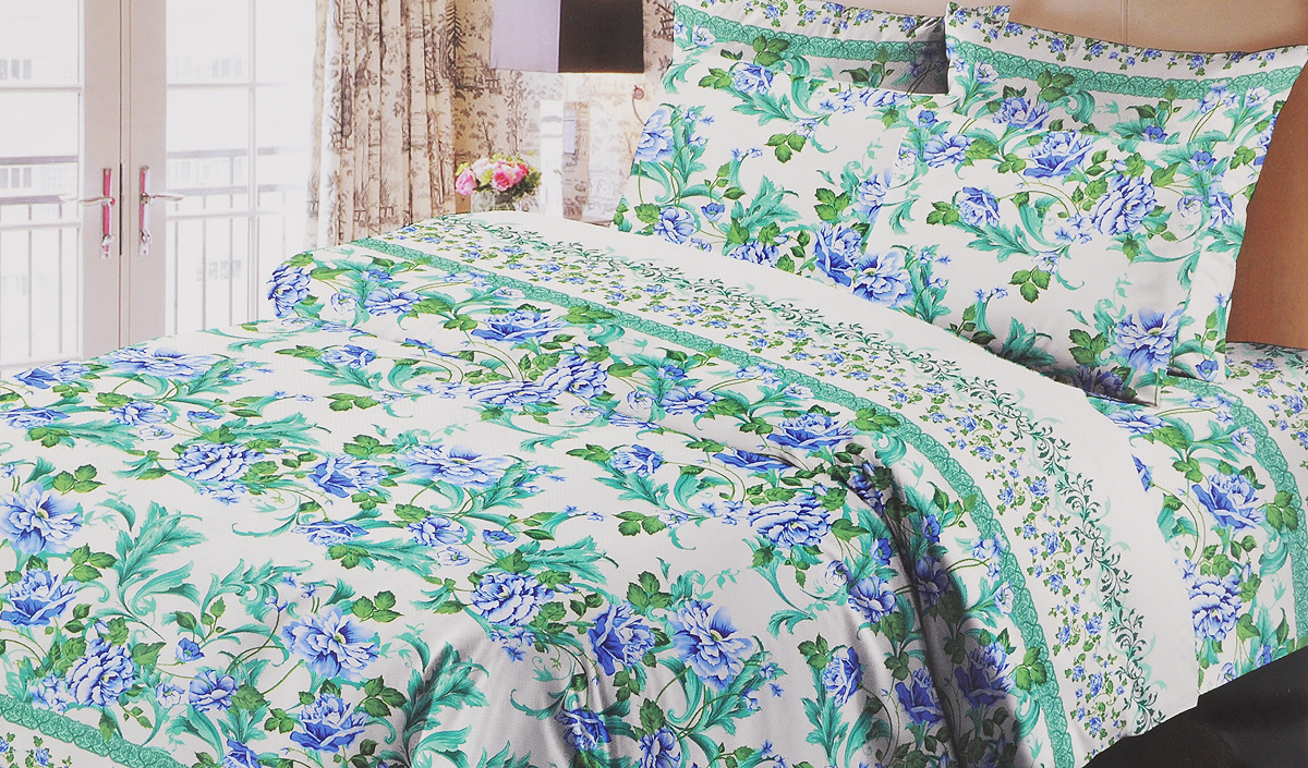 Комплект белья Liya Home Collection Богема, 2-спальный с евро простыней, наволочки 70x701515150000209 Комплект белья Liya Home Collection Богема, 2-спальный с евро простыней, наволочки 70x701515150000209Комплект белья Liya Home Collection Богема состоит из пододеяльника, простыни и двух наволочек. Изделия выполнены из хлопка (70%) и полиэстера (30%). Хлопок является классическим примером гигроскопичности, гигиеничности, натуральности и простоты. Сочетание его с полиэстером лишает ткань присущих хлопку недостатков. Изделия из хлопка с полиэстером не выгорают, не растягиваются, дольше используются. Постельное белье из хлопка с полиэстером имеет двукратную продолжительность эксплуатации, по сравнению с чистым хлопком, оно не мнется и сохнет очень быстро.