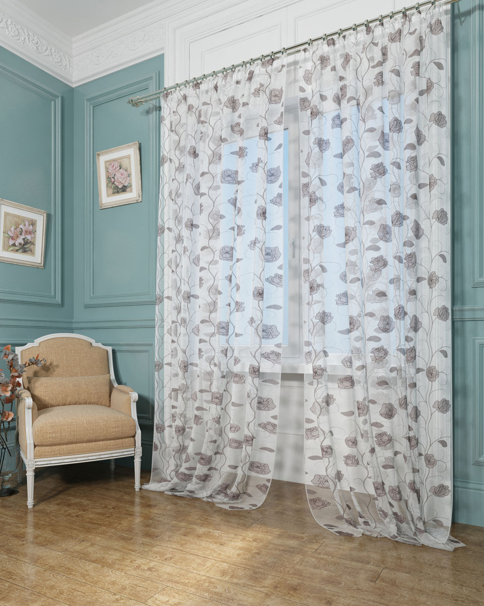 Комплект тюлей Сирень Жерон, на ленте, высота 260 см04663-ФТ-ВЛ-001 Комплект тюлей Сирень Жерон, на ленте, высота 260 см04663-ФТ-ВЛ-001Тюль Сирень из легкой парящей ткани - вуали - благодаря своей прозрачности позволяет создать в комнате уютную атмосферу, отлично дополняет украшение любого окна. Ткань хорошо держит форму, не требует специального ухода. Крепление на карниз при помощи шторной ленты на крючки. В комплекте: 2 тюля. Ширина полотна: 145 см. Высота полотна: 260 см. Рекомендации по уходу: стирка при 30 градусах, гладить при температуре до 110 градусов. Изображение на мониторе может немного отличаться от реального.