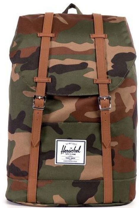 Рюкзак городской Herschel Retreat Woodland Camo Tan, 19,5 л10066-00032-OS Рюкзак городской Herschel Retreat Woodland Camo Tan, 19,5 л10066-00032-OSРюкзак Herschel Retreat - класический дизайн, функциональный и вместительный, урезанная копия модели Little America