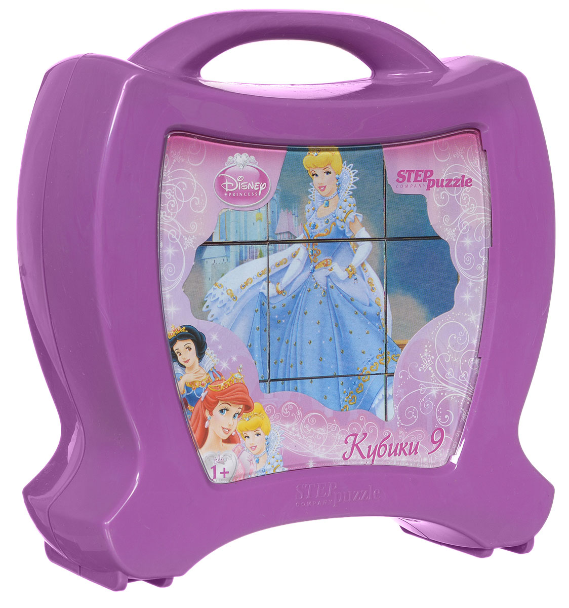 Step Puzzle Кубики Принцессы в чемоданчике87114 Step Puzzle Кубики Принцессы в чемоданчике87114С помощью кубиков Step Puzzle Принцессы ребенок сможет собрать целых шесть красочных картинок с любимыми принцессами Диснея. Игра с кубиками развивает зрительное восприятие, наблюдательность, мелкую моторику рук и произвольные движения. Ребенок научится складывать целостный образ из частей, определять недостающие детали изображения. Это прекрасный комплект для развлечения и времяпрепровождения с пользой для малышки.