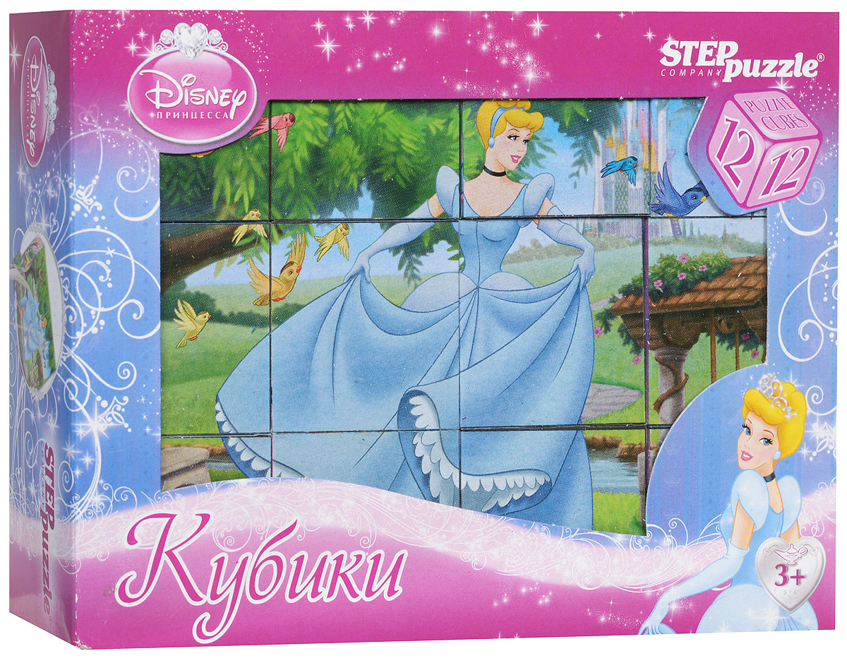 Step Puzzle Кубики Золушка87152 Step Puzzle Кубики Золушка87152С помощью кубиков Step Puzzle Золушка ребенок сможет собрать целых шесть красочных картинок с любимой принцессой Диснея. Наборы из 12 кубиков - для тех, кто освоил навык сборки картинки из 9 кубиков. Заложенный дидактический принцип От простого к сложному позволит ребёнку поверить в свои силы. А герои популярных мультфильмов сделают кубики любимой игрушкой. Игра с кубиками развивает зрительное восприятие, наблюдательность, мелкую моторику рук и произвольные движения. Ребенок научится складывать целостный образ из частей, определять недостающие детали изображения. Это прекрасный комплект для развлечения и времяпрепровождения с пользой для малышки.