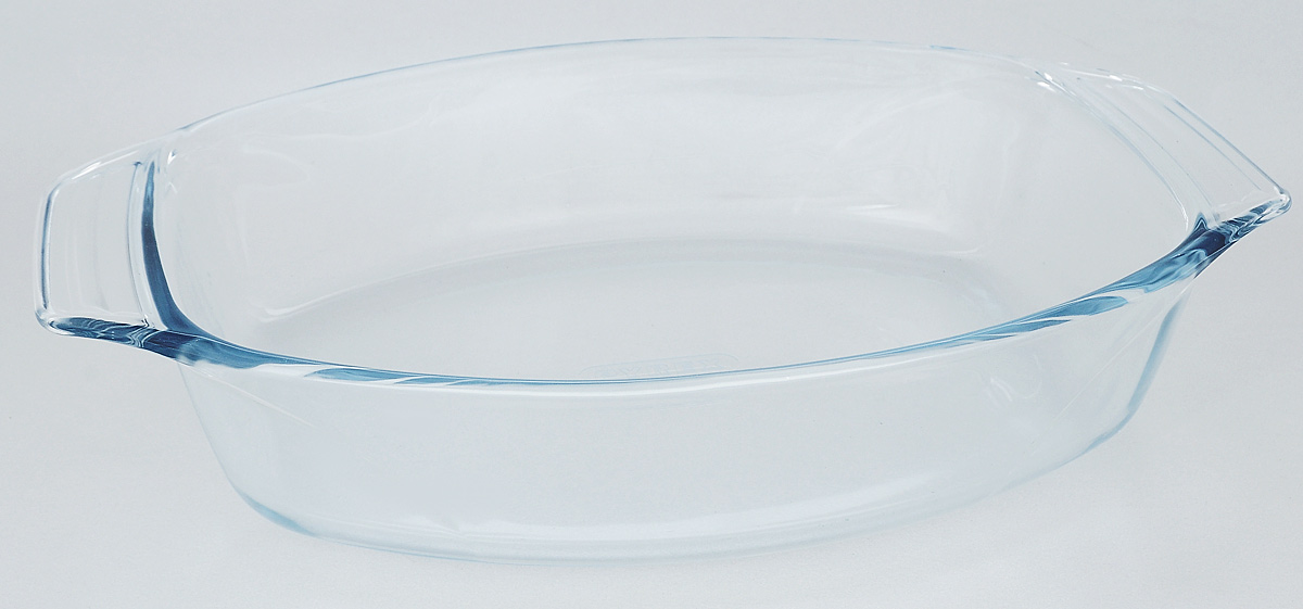 Форма для запекания Pyrex Optimum, овальная, 35 х 24 см411B000/6146 Форма для запекания Pyrex Optimum, овальная, 35 х 24 см411B000/6146Форма для запекания Pyrex Optimum изготовлена из закаленного боросиликатного стекла, что отвечает строгим европейским нормам безопасности EN 1183. Такое стекло обладает повышенной ударопрочностью, жаропрочностью (от -40°С до +300°С) и выдерживает резкий перепад температур в 220°С. Форма также устойчива к образованию пятен и царапин, не впитывает посторонние запахи. Изделие экологично, поэтому безопасно для использования. Форма овальная, удобна для запекания мяса, курицы, овощей. Для комфортного использования снабжена двумя ручками. Подходит для духовки, микроволновой печи, можно мыть в посудомоечной машине, ставить в холодильник и морозильную камеру. Размер формы (с учетом ручек): 35 х 24 см. Внутренний размер формы: 28 х 22,5 см. Высота стенки: 6,8 см.