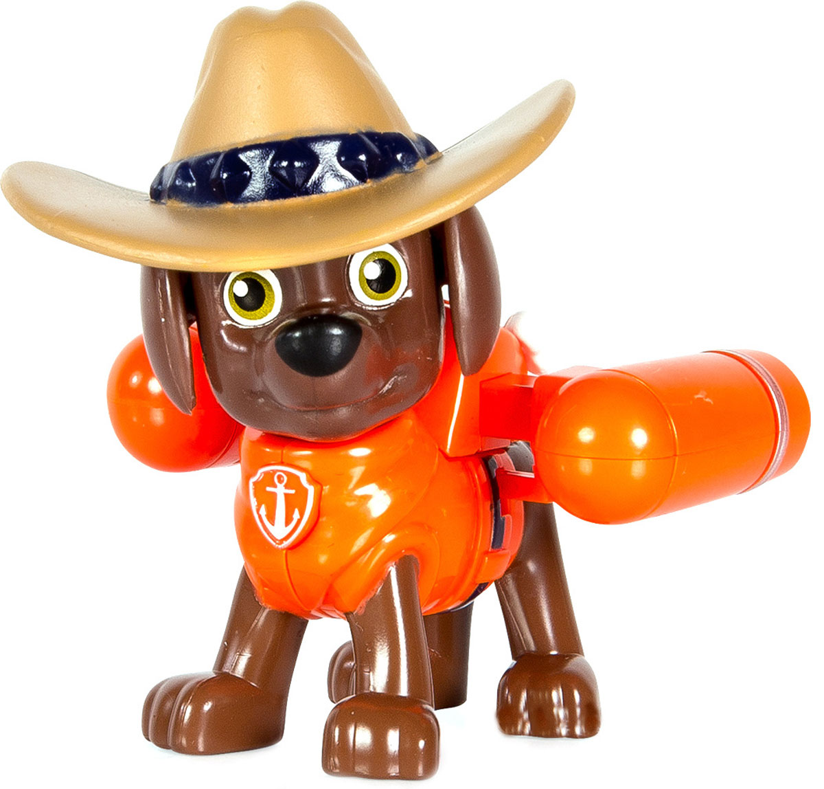 Paw Patrol Фигурка Cowboy Zuma16655_20070722 Paw Patrol Фигурка Cowboy Zuma16655_20070722Щенячий патруль - популярный мультфильм, завоевавший миллионы детских сердец во всем мире. Он повествует о приключениях спасательной команды, которая состоит из собачек разных пород, дружных и веселых. Они всегда готовы прийти на помощь и защитить жителей Бухты Приключений от всевозможных напастей. Фигурка щенка-спасателя Paw Patrol Cowboy Zuma станет отличным подарком для любого поклонника мультфильма. У щенка на спине закреплен рюкзак-трансформер с уникальными функциями, знакомыми по мультфильму. При нажатии на кнопку, расположенную на груди, из рюкзака выдвигаются мощные турбины. Голова фигурки вращается. Игрушка изготовлена из качественных и безопасных материалов.