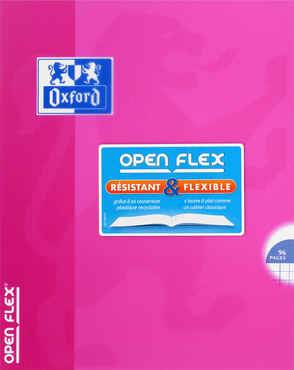Oxford Тетрадь Openflex 48 листов в клетку цвет розовый893028_розовый Oxford Тетрадь Openflex 48 листов в клетку цвет розовый893028_розовыйКрасивая и практичная тетрадь Oxford Openflex отлично подойдет для офиса и учебы. Тетрадь формата А5 состоит из 48 белых листов с полями и четкой яркой линовкой в клетку. Обложка тетради выполнена из плотного полупрозрачного полипропилена и оформлена символом Оксфордского университета. Металлические скрепки надежно удерживают листы. Также тетрадь имеет скругленные углы и страничку для заполнения данных владельца.