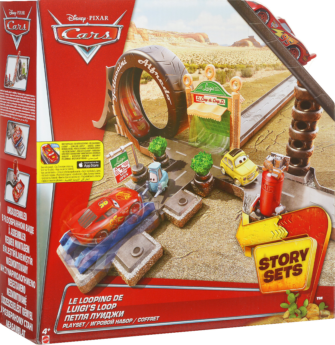 Cars Игрушечный трек Петля ЛуиджиCDW65_CDW67 Cars Игрушечный трек Петля ЛуиджиCDW65_CDW67Отправляйтесь навстречу веселым приключениям вместе с друзьями-тачками! Игрушечный трек Cars Петля Луиджи - это набор, который непременно оценят любители мультсериала Тачки. С его помощью вы можете инсценировать у себя в комнате городок Радиатор-Спрингс. В комплект входят детали, из которых можно собрать трек, пусковая установка, а также небольшая гоночная машинка Молния Маккуин. Трек имеет оригинальную конструкцию, которая состоит из причудливой формы площадок, трамплинов, петель, которые можно сочетать в различных комбинациях между собой или с частями других игровых наборов, аксессуарами и транспортерами этой серии.