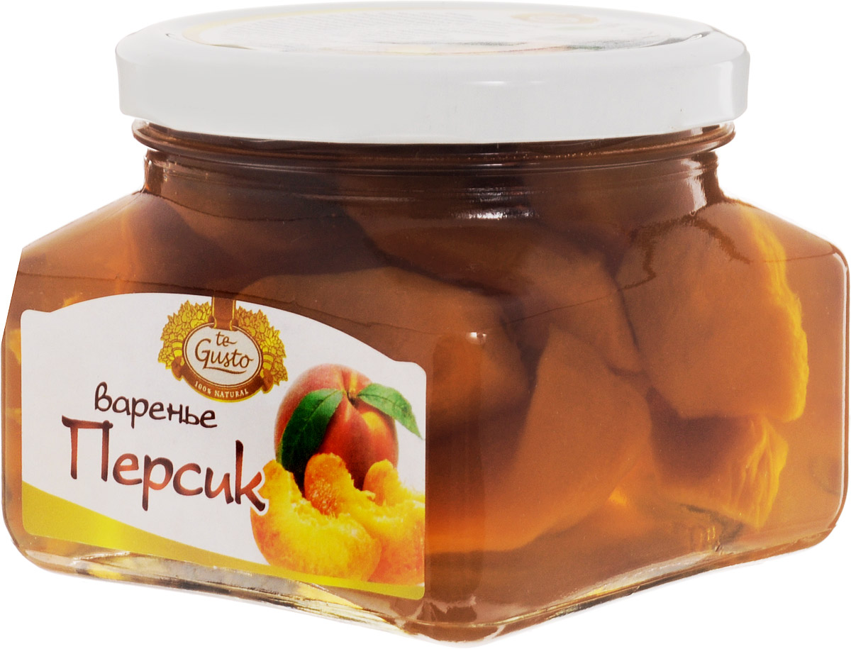 te Gusto Варенье из персика, 430 г4657155300569 te Gusto Варенье из персика, 430 г4657155300569Персик обладает полезными и лечебными свойствами для организма, благодаря чему персик широко используется в народной и традиционной медицине. У персика очень полезный состав. Он содержит органические кислоты: яблочная, винная, лимонная, минеральные соли, такие как калий, железо, фосфор, марганец, медь, цинк, селен и магний. Персики богаты хорошим витаминным комплексом: витамин С, витамины группы В, Е, К, РР, а также каротин. В состав персиков также входят пектины и эфирные масла. Очень полезны косточки персика, так как в них содержится горькое миндальное масло и знаменитый витамин В17. Персик - очень ценный продукт в рационе питания человека. Мякоть плодов персика очень сочная, ароматная, освежающая, питательная, легко усваивается. Персик считается деликатесным фруктом. Персик рекомендуют детям, а также ослабленным после болезни лицам для улучшения аппетита. Персики обязательно нужно включать в рацион питания при склонности к запорам и при изжогах. Они усиливают секреторную...