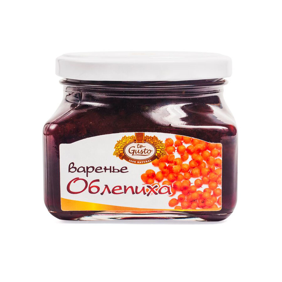 te Gusto Варенье из облепихи, 430 г4657155300576 te Gusto Варенье из облепихи, 430 г4657155300576Варенье te Gusto готовится из сладких и спелых ягод облепихи, обладающих манящим ароматом и восхитительным вкусом. Облепиха содержит огромное количество витаминов, микроэлементов и органических кислот, которые важны для профилактики и лечения многих заболеваний. Серотонин, имеющейся в плодах, играет большую роль в обеспечении нормальной деятельности нервной системы. Флавоноиды влияют на проницаемость и эластичность стенок кровеносных сосудов, а также оказывают профилактическое и лечебное действия при атеросклерозе. Варенье станет отличным дополнением к пирогу, торту, сладкому бутерброду и не только.