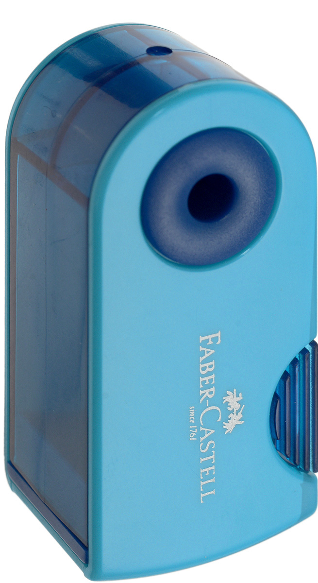 Faber-Castell Мини-точилка Sleeve цвет синий голубой182712_синий Faber-Castell Мини-точилка Sleeve цвет синий голубой182712_синийМини-точилка Faber-Castell Sleeve выполнена из прочного пластика. В точилке имеется одно отверстие для карандашей классического диаметра. Эргономичная форма контейнера обеспечивает стабильное положение кисти. Карандаш затачивается легко и аккуратно, а опилки после заточки остаются в специальном контейнере повышенной вместимости.