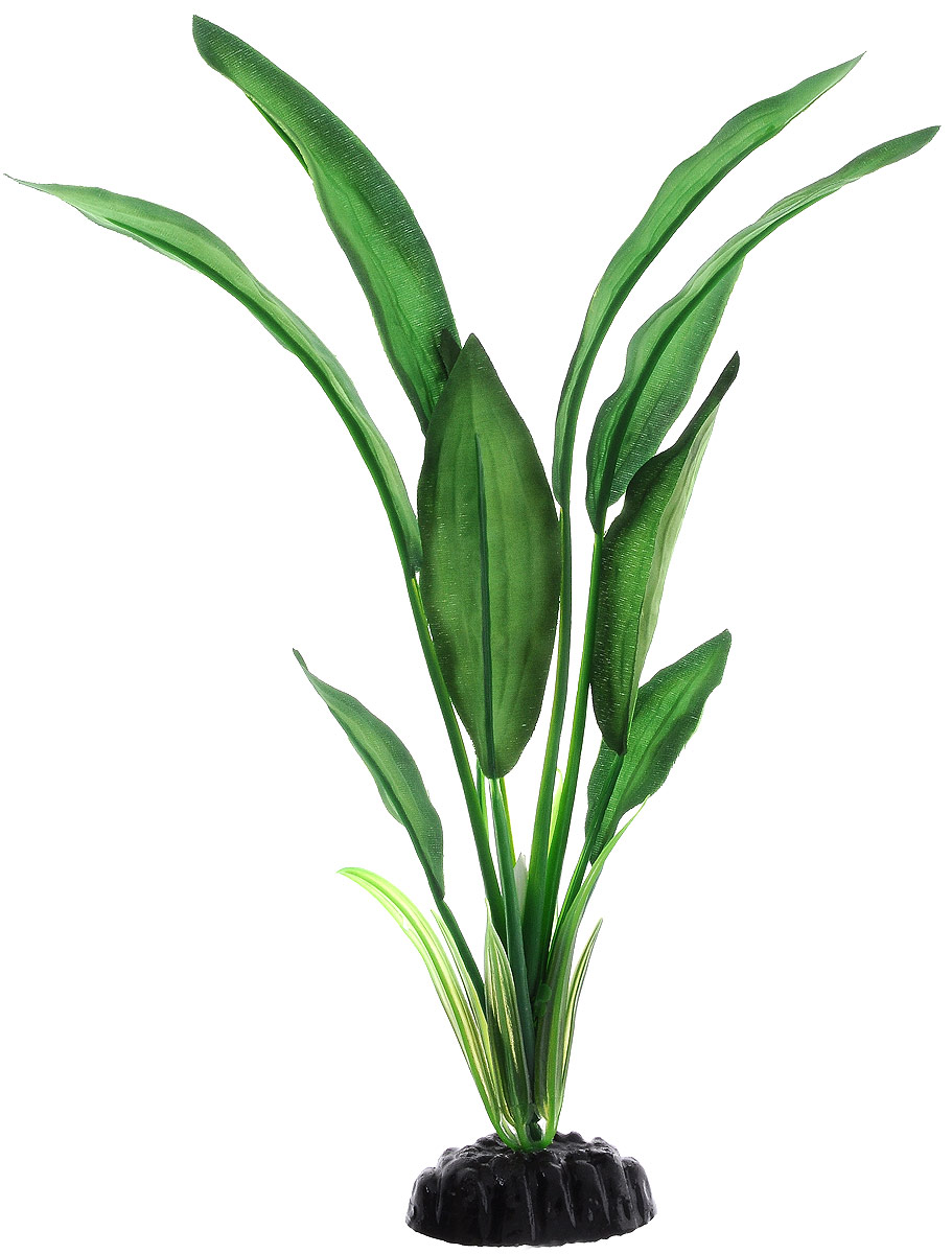Растение для аквариума Barbus Эхинодорус Блехера, шелковое, высота 30 см. Plant 050/30Plant 050/30 Растение для аквариума Barbus Эхинодорус Блехера, шелковое, высота 30 см. Plant 050/30Plant 050/30Растение для аквариума Barbus Эхинодорус Блехера, выполненное из качественного шелка, станет оригинальным украшением вашего аквариума. Шелковое растение идеально подходит для дизайна всех видов аквариумов, как пресноводных, так и морских. В воде создается абсолютная имитация живого растения. Изделие безопасно, не токсично, нейтрально к водному балансу, устойчиво к истиранию краски. Растение Barbus поможет вам смоделировать потрясающий пейзаж на дне вашего аквариума или террариума. Высота растения: 30 см.
