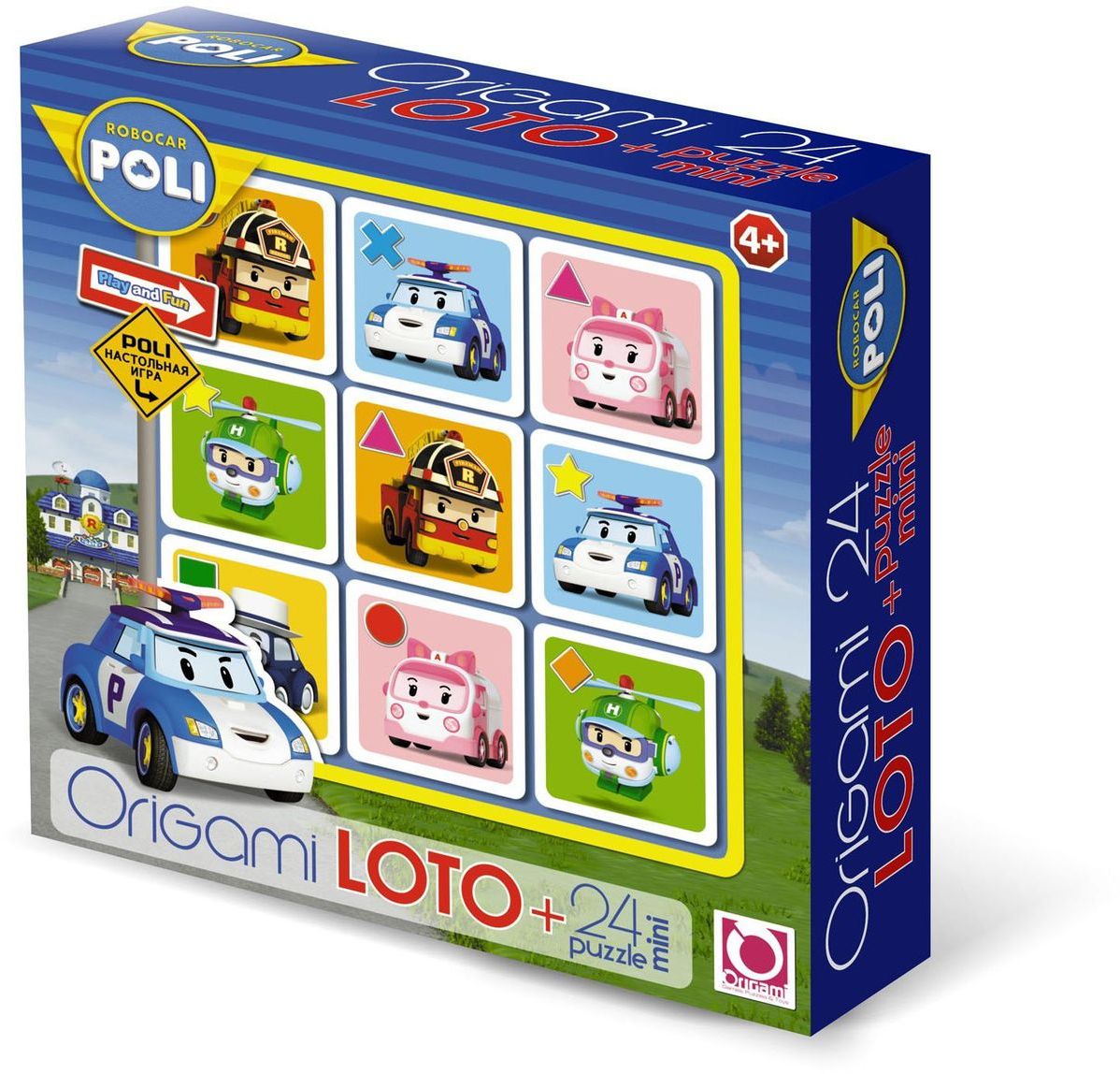 Оригами Комплект игр лото и пазл Robocar00230 Оригами Комплект игр лото и пазл Robocar00230Игра ЛОТО знакомит детей с окружающим миром , расширяет кругозор . Лото позволяет моделировать множество различных игровых ситуаций. В процессе игры развивается логическое мышление , наблюдательность , внимание , память, совершенствуется мелкая моторика рук. Размер пазла 15х9,8. Рекомендуемый возраст 4+