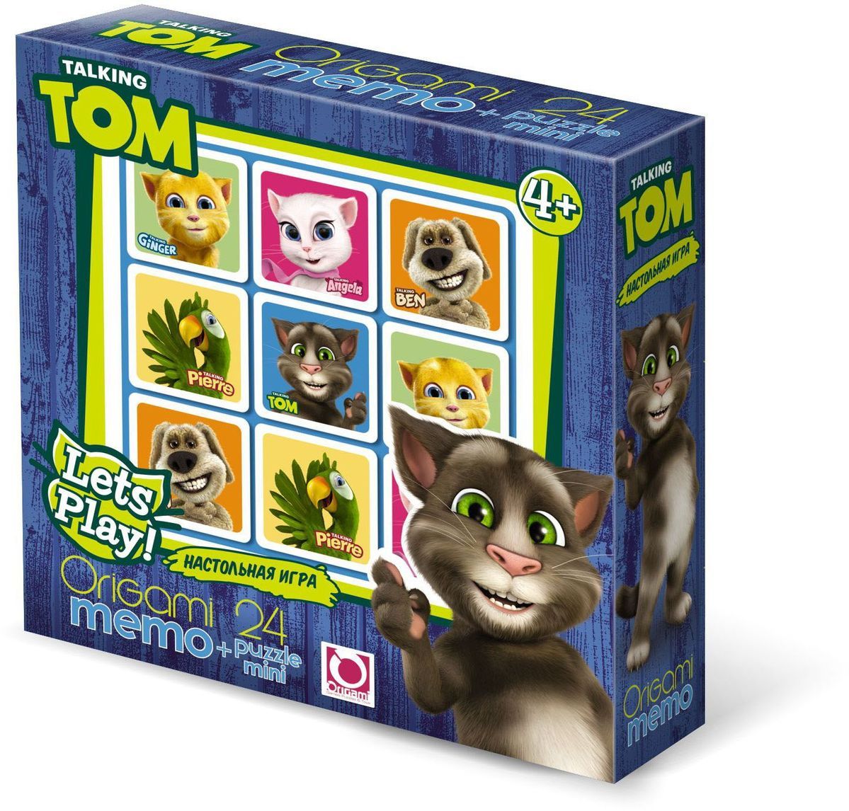 Оригами Комплект игр Talking Tom & Friends Мемо + пазл01011 Оригами Комплект игр Talking Tom & Friends Мемо + пазл01011Настольная игра Мемо - это очень увлекательная игра для тренировки памяти у малышей. Она является классической игрой на запоминание, и направлена на развитие логического мышления, внимания, зрительной памяти, наблюдательности и образного восприятия. Размер пазла 15х9,8. Рекомендованный возраст 4+