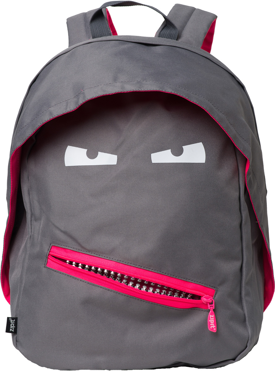 Zipit Рюкзак Grillz Backpacks цвет серыйZBPL-GR-2 Zipit Рюкзак Grillz Backpacks цвет серыйZBPL-GR-2Классный дизайн - с Zipit Grillz рюкзак дети будут с хорошим настроением весь день! Крыша, глаза и растегивающийся рот - это отличает рюкзак от других! У рюкзака одно основное отделение и один маленький внешний карман. Мягкая спинка и регулируемые мягкие ремни - все, что нужно для комфорта!