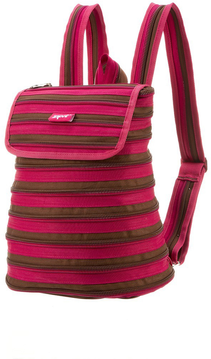 Zipit Рюкзак Zipper Backpack цвет розовый коричневыйZBPL-1 Zipit Рюкзак Zipper Backpack цвет розовый коричневыйZBPL-1Рюкзак изготовлен из 1 длинной молнии. Удобное и прочное одно большое внутреннее отделение. Полностью регулируемые ремни.