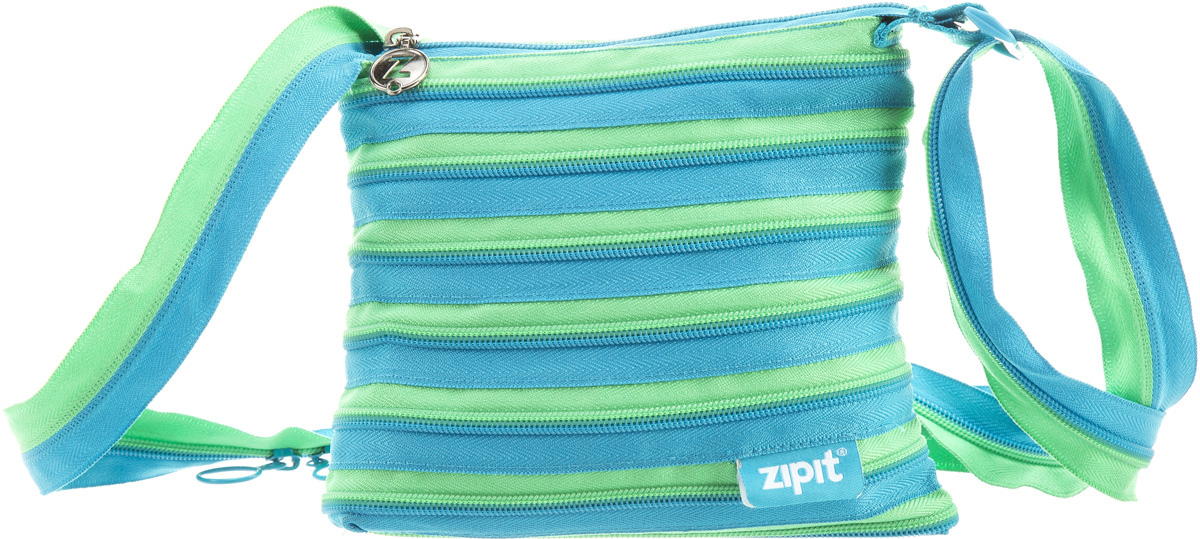 Zipit Сумка Medium Shoulder Bag цвет голубой салатовыйZBD-4 Zipit Сумка Medium Shoulder Bag цвет голубой салатовыйZBD-4СДЕЛАН ИЗ ОДНОЙ ДЛИННОЙ МОЛНИИ! - Конструктивные особенности - одна длинная молния, которая может быть полностью растегнута! Стильная необычная сумка порадует девочек и девушек! Регулируемая лямка через плечо, различные расцветки - каждый выберет для себя то, что хочется! Выделиться из толпы и украсить ваш день поможет сумка zipit.