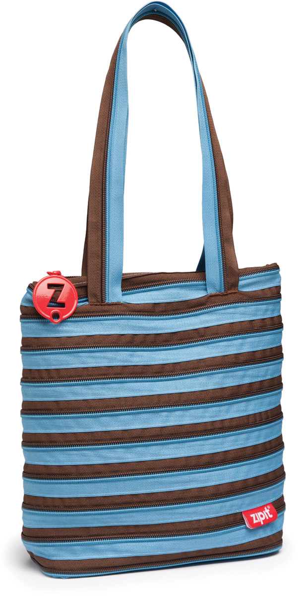 Zipit Сумка Premium Tote Beach Bag цвет голубой коричневыйZBN-4 Zipit Сумка Premium Tote Beach Bag цвет голубой коричневыйZBN-4СДЕЛАН ИЗ ОДНОЙ ДЛИННОЙ МОЛНИИ! - Конструктивные особенности - одна длинная молния, которая может быть полностью растегнута! Стильная необычная сумка порадует девочек и девушек! Регулируемая лямка через плечо, различные расцветки - каждый выберет для себя то, что хочется! Выделиться из толпы и украсить ваш день поможет сумка zipit.