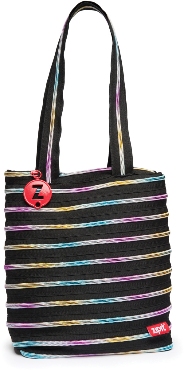 Zipit Сумка Premium Tote Beach Bag цвет черный мультиZBN-8 Zipit Сумка Premium Tote Beach Bag цвет черный мультиZBN-8СДЕЛАН ИЗ ОДНОЙ ДЛИННОЙ МОЛНИИ! - Конструктивные особенности - одна длинная молния, которая может быть полностью растегнута! Стильная необычная сумка порадует девочек и девушек! Регулируемая лямка через плечо, различные расцветки - каждый выберет для себя то, что хочется! Выделиться из толпы и украсить ваш день поможет сумка zipit.