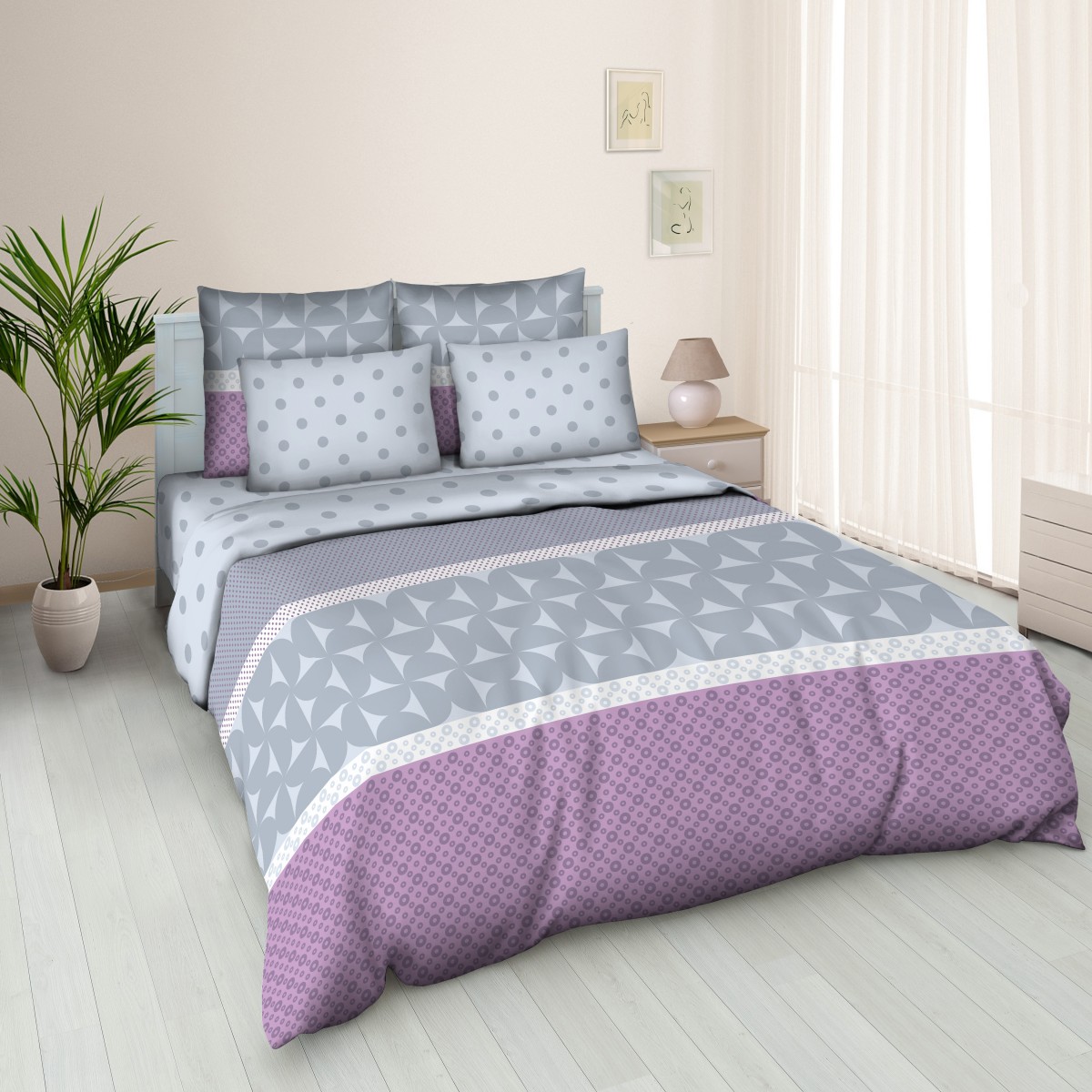 Комплект белья Letto, 1,5-спальный, наволочки 70х70, цвет: серый. B136-3B136-3 Комплект белья Letto, 1,5-спальный, наволочки 70х70, цвет: серый. B136-3B136-3Серия Letto «Традиция» выполнена из классической российской бязи, привычной для большинства российских покупательниц. Ткань плотная (125гр/м), используются современные устойчивые красители. Традиционная российская бязь выгодно отличается от импортных аналогов по цене, при том, что сама ткань и толще, меньше сминается и служит намного дольше. Рекомендуется перед первым использованием постирать, но не пересушивать. Применение кондиционера при стирке сделает такое постельное белье мягче и комфортней. Пододеяльник на молнии. Обращаем внимание, что расцветка наволочек может отличаться от представленной на фото.