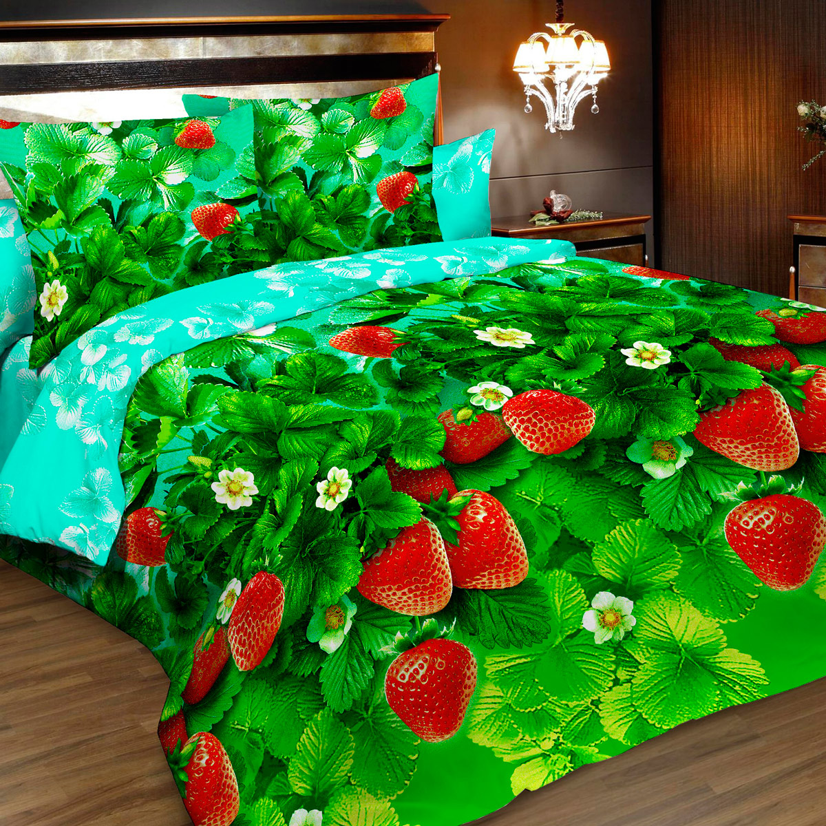 Комплект белья Letto, семейный, наволочки 70х70, цвет: зеленый, красный. B173-7B173-7 Комплект белья Letto, семейный, наволочки 70х70, цвет: зеленый, красный. B173-7B173-7Серия Letto «Традиция» выполнена из классической российской бязи, привычной для большинства российских покупательниц. Ткань плотная (125гр/м), используются современные устойчивые красители. Традиционная российская бязь выгодно отличается от импортных аналогов по цене, при том, что сама ткань и толще, меньше сминается и служит намного дольше. Рекомендуется перед первым использованием постирать, но не пересушивать. Применение кондиционера при стирке сделает такое постельное белье мягче и комфортней. Пододеяльник на молнии. Обращаем внимание, что расцветка наволочек может отличаться от представленной на фото.