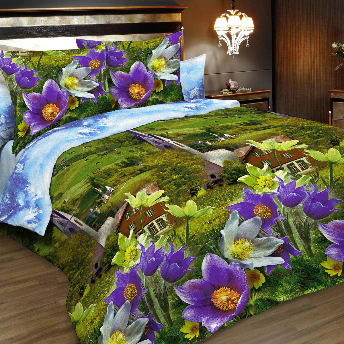 Комплект белья Letto, 1,5-спальный, наволочки 70х70, цвет: синий, зеленый, сиреневый. B176-3B176-3 Комплект белья Letto, 1,5-спальный, наволочки 70х70, цвет: синий, зеленый, сиреневый. B176-3B176-3Серия Letto «Традиция» выполнена из классической российской бязи, привычной для большинства российских покупательниц. Ткань плотная (125гр/м), используются современные устойчивые красители. Традиционная российская бязь выгодно отличается от импортных аналогов по цене, при том, что сама ткань и толще, меньше сминается и служит намного дольше. Рекомендуется перед первым использованием постирать, но не пересушивать. Применение кондиционера при стирке сделает такое постельное белье мягче и комфортней. Пододеяльник на молнии. Обращаем внимание, что расцветка наволочек может отличаться от представленной на фото.