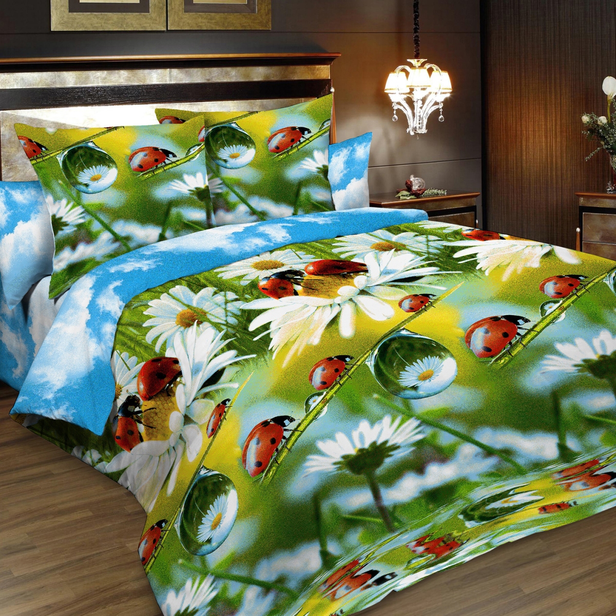 Комплект белья Letto, 2-спальный, наволочки 70х70, цвет: зеленый, белый, голубой. B184-4B184-4 Комплект белья Letto, 2-спальный, наволочки 70х70, цвет: зеленый, белый, голубой. B184-4B184-4Серия Letto «Традиция» выполнена из классической российской бязи, привычной для большинства российских покупательниц. Ткань плотная (125гр/м), используются современные устойчивые красители. Традиционная российская бязь выгодно отличается от импортных аналогов по цене, при том, что сама ткань и толще, меньше сминается и служит намного дольше. Рекомендуется перед первым использованием постирать, но не пересушивать. Применение кондиционера при стирке сделает такое постельное белье мягче и комфортней. Пододеяльник на молнии. Обращаем внимание, что расцветка наволочек может отличаться от представленной на фото.