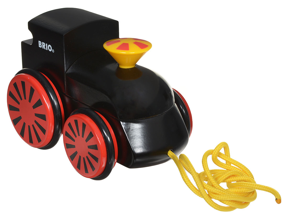 Brio Игрушка-каталка Паровоз30304 Brio Игрушка-каталка Паровоз30304Яркая игрушка-каталка Brio Паровоз привлечет внимание вашего малыша и станет для него любимой игрушкой. Игрушка-каталка выполнена из дерева в виде симпатичного паровозика. При помощи веревочки паровоз можно катать не только дома, но и на прогулке, что непременно порадует малыша. Резиновые вставки на колесах обеспечивают хорошее сцепление с любой поверхностью пола. Порадуйте своего ребенка таким замечательным подарком!