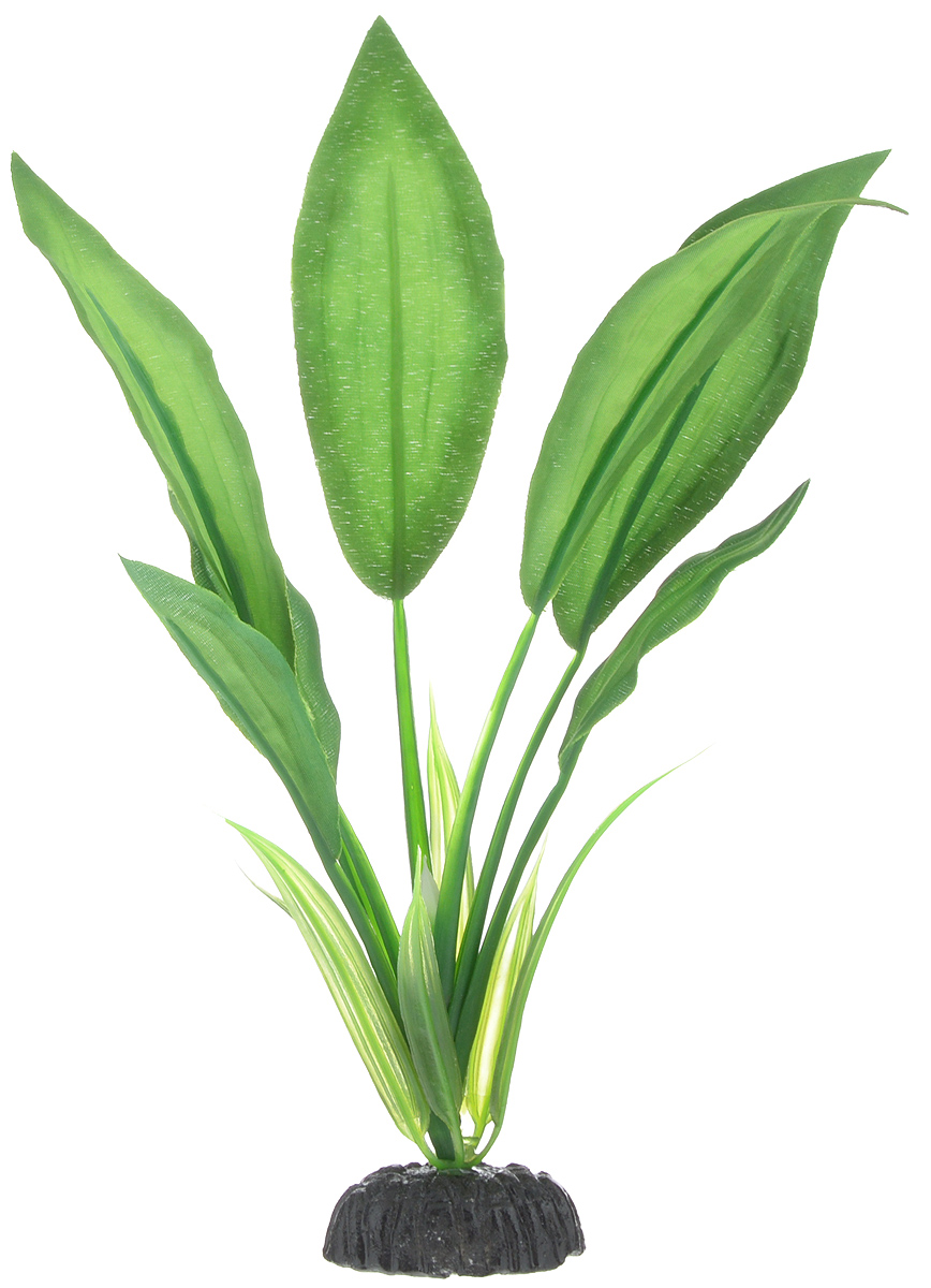 Растение для аквариума Barbus Эхинодорус Блехера, шелковое, высота 20 смPlant 050/20 Растение для аквариума Barbus Эхинодорус Блехера, шелковое, высота 20 смPlant 050/20Растение для аквариума Barbus Эхинодорус Блехера, выполненное из качественного шелка, станет прекрасным украшением вашего аквариума. Шелковое растение идеально подходит для дизайна всех видов аквариумов. В воде происходит абсолютная имитация живых растений. Изделие не требует дополнительного ухода и просто в применении. Растение абсолютно безопасно, нейтрально к водному балансу, устойчиво к истиранию краски, подходит как для пресноводного, так и для морского аквариума. Растение для аквариума Barbus поможет вам смоделировать потрясающий пейзаж на дне вашего аквариума или террариума. Высота растения: 20 см.