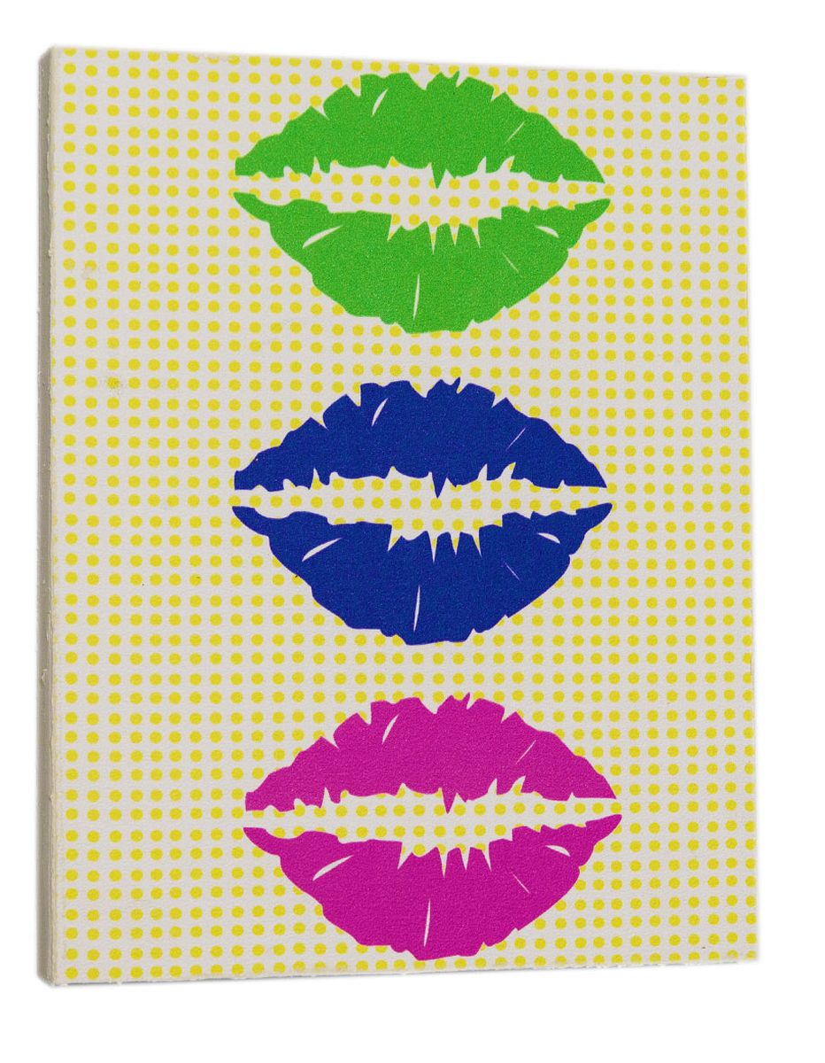 Картина Mister Poster Разноцветные губы, 24 х 30 см0041-24-30 Картина Mister Poster Разноцветные губы, 24 х 30 см0041-24-30Картина Mister Poster - это высококачественная репродукция на деревянной раме. Лицевая поверхность имитирует штукатурку или натуральный холст, края окрашены вручную специальным декоративным составом. Современные технологии, уникальное оборудование и оригинальные чернила, используемые при изготовлении, делают постер устойчивым к выцветанию, а также гарантируют стойкость к воздействию негативных внешних факторов. Интерьер дома и офиса, в котором находится человек, в значительной степени влияет на его настроение и работоспособность. Правильное оформление интерьера создает благоприятный психологический климат, улучшает настроение и мотивирует. Добавьте «красок» в ваш интерьер и, возможно, в вашу жизнь.