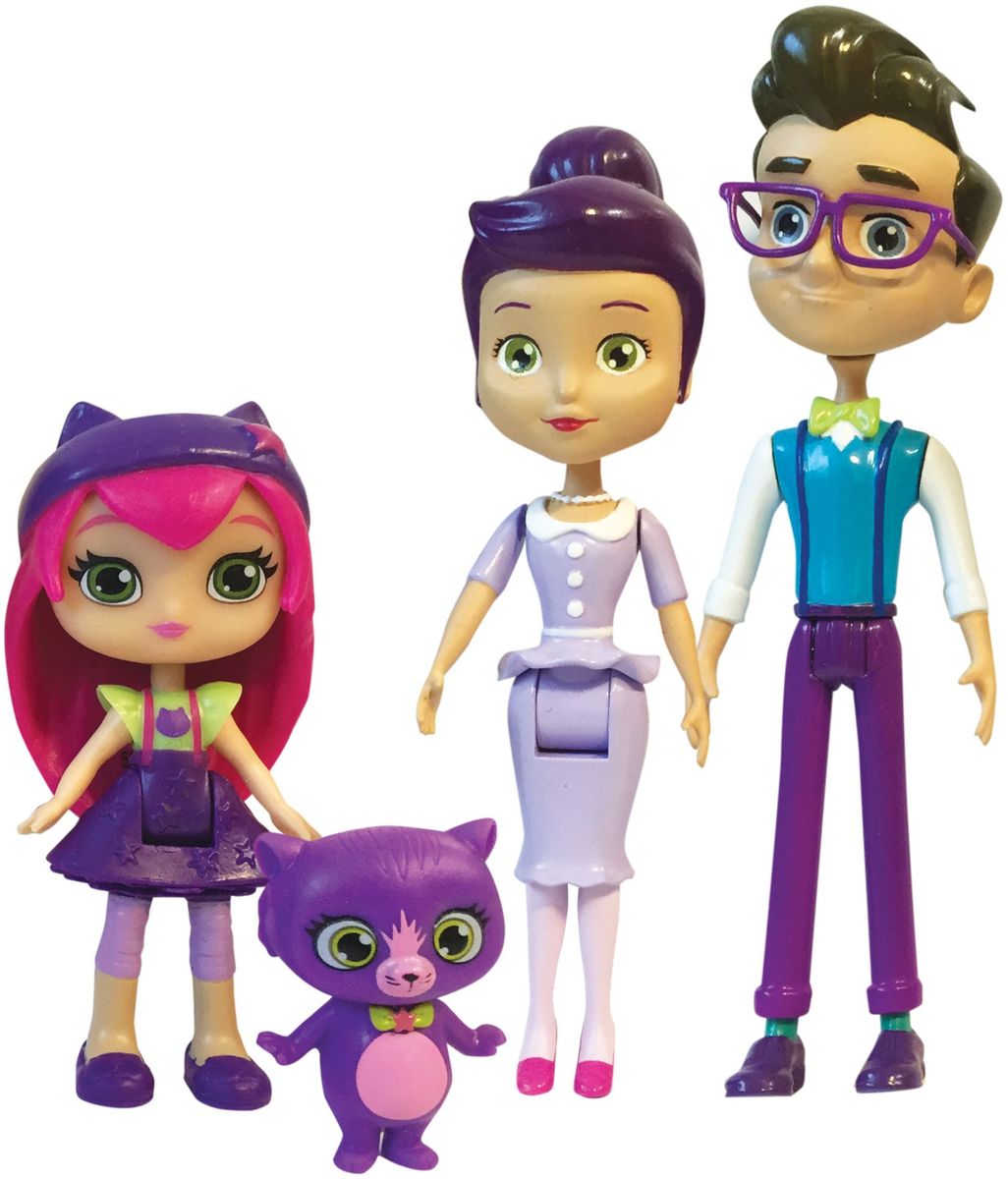 Little Charmers Набор фигурок Семья Хэйзл71728 Little Charmers Набор фигурок Семья Хэйзл71728Хэйзел - одна из главных героев мультфильма Маленькие волшебницы. Она посещает магическую школу вместе со своими друзьями - Лавендер и Поузи. Она добрая и милая, она всегда готова помочь любому, кто попал в беду. Маленькая волшебница энергична, бесстрашна и просто обожает приключения.Семья Хэйзел - ее родители - мистер и мисс Чарминг. Фигурки родителей Хэйзел подвижные, у них поворачивается голова, двигаются руки и ноги, сгибается торс (можно посадить фигурку). Мистер Чарминг одет в яркую голубую жилетку с салатовым галстуком-бабочкой, фиолетовые штаны и ботинки, у него фиолетовые очки. Мисс Чарминг одета в классическое светло-сиреневое платье и аккуратные туфельки, ее волосы фиолетового цвета. В набор входит, также, фигурка самой Хэйзел в классическом наряде и фигурка ее кота по кличке Семь. Кот - верный друг для девочки, он всегда старается ее предупредить и помогает в любой ситуации. Все фигурки аккуратно прокрашены, хорошо детализированы и похожи на персонажей из...