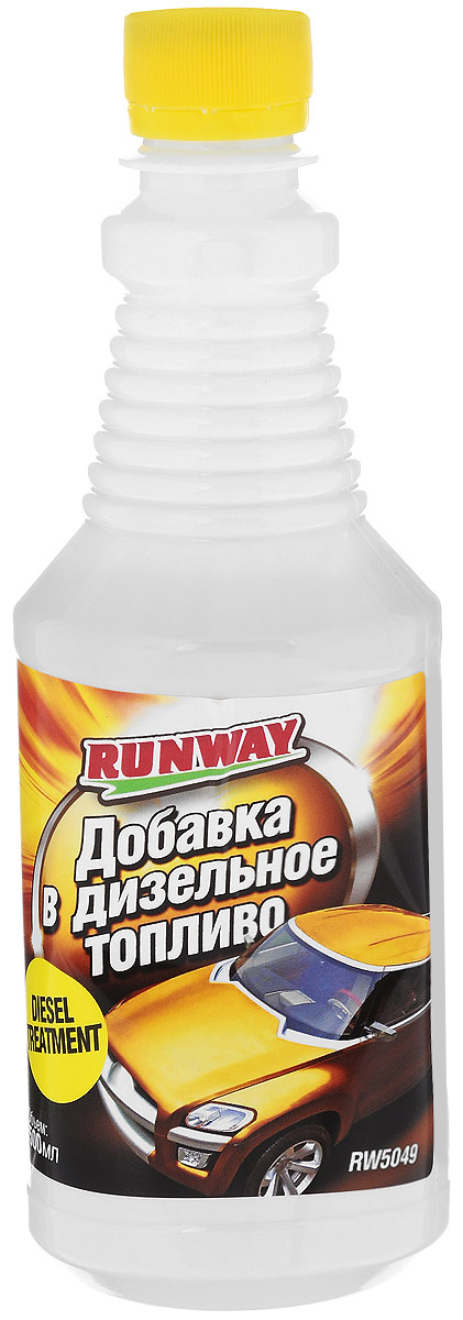 Добавка в дизельное топливо Runway, 500 млRW5049 Добавка в дизельное топливо Runway, 500 млRW5049Добавка в дизельное топливо Runway повышает цетановое число дизельного топлива. Очищает, смазывает и препятствует засорению форсунок двигателя. Удаляет влагу из топливного бака и топливной системы. Уменьшает образование отложений и препятствует коррозии топливной системы. Облегчает запуск и эксплуатацию дизельного двигателя зимой.