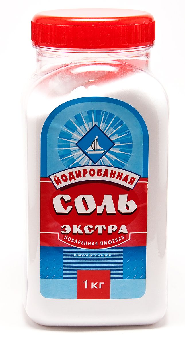 Salina соль экстра йодированная пэт-банка, 1 кг1387 Salina соль экстра йодированная пэт-банка, 1 кг1387Пищевая выварочная соль Salina Экстра производится по технологии вакуумного упаривания рассола. Такая технология позволяет избавиться от посторонних примесей и обеспечивает содержание основного вещества - хлористого натрия (NaCl) до 99%. Благодаря глубокой степени очистки исходного рассола и специальным приемам ведения технологического процесса его упаривания, удается в 50-70 раз снизить содержание посторонних компонентов в пищевой соли, по сравнению с содержанием их в исходном сырье. Гранулометрический состав: 0.0-0.8 мм > 75% 0.8-1.2 мм Уважаемые клиенты! Обращаем ваше внимание, что перечень химического состава продукта представлен на дополнительном изображении.