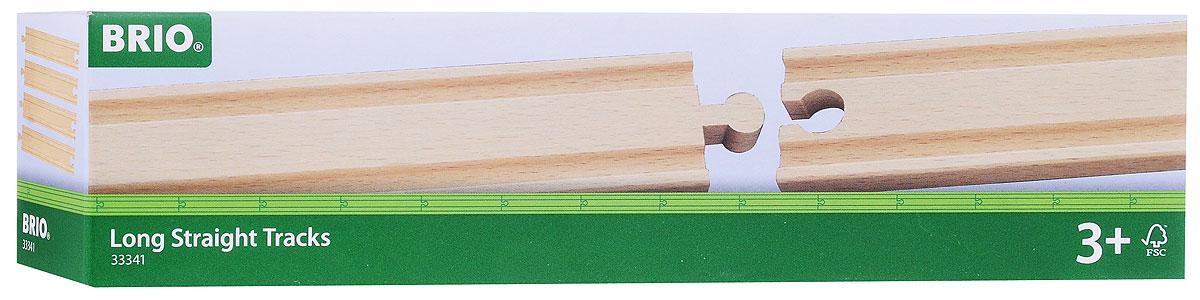 Brio Рельсы прямые длинные33341 Brio Рельсы прямые длинные33341Игровой набор Рельсы прямые длинные предназначен для машинок и паровозиков Brio. Он включает в себя четыре элемента полотна железной дороги, выполненных из неокрашенного дерева. Железные дороги позволяют ребенку не только получать удовольствие от игры, но и развивать пространственное воображение, мелкую моторику и координацию движений. Набор совместим со всеми железными дорогами и паровозиками Brio. Ваш малыш часами будет играть с набором, придумывая разные истории. Машинки и паровозики в комплект не входят.