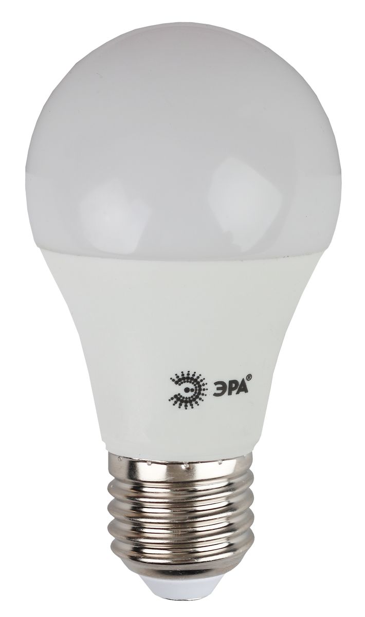Лампа светодиодная ЭРА, цоколь E27, 170-265V, 10W, 4000К5055945536522 Лампа светодиодная ЭРА, цоколь E27, 170-265V, 10W, 4000К5055945536522Светодиодная лампа ЭРА является самым перспективным источником света. Основным преимуществом данного источника света является длительный срок службы и очень низкое энергопотребление, так, например, по сравнению с обычной лампой накаливания светодиодная лампа служит в среднем в 50 раз дольше и потребляет в 10-15 раз меньше электроэнергии. При этом светодиодная лампа практически не подвержена механическому воздействию из-за прочной конструкции и позволяет получить любой цвет светового потока, что, несомненно, расширяет возможности применения и позволяет создавать новые решения в области освещения. Особенности серии Eco: Предназначена для обычного потребителя Цена ниже, чем цена компактной люминесцентной лампы Световая отдача источников света - 70-80 лм/Вт Срок службы составляет 25000 часов Гарантия - 1 год. Работа в цепи с выключателем с подсветкой не рекомендована.