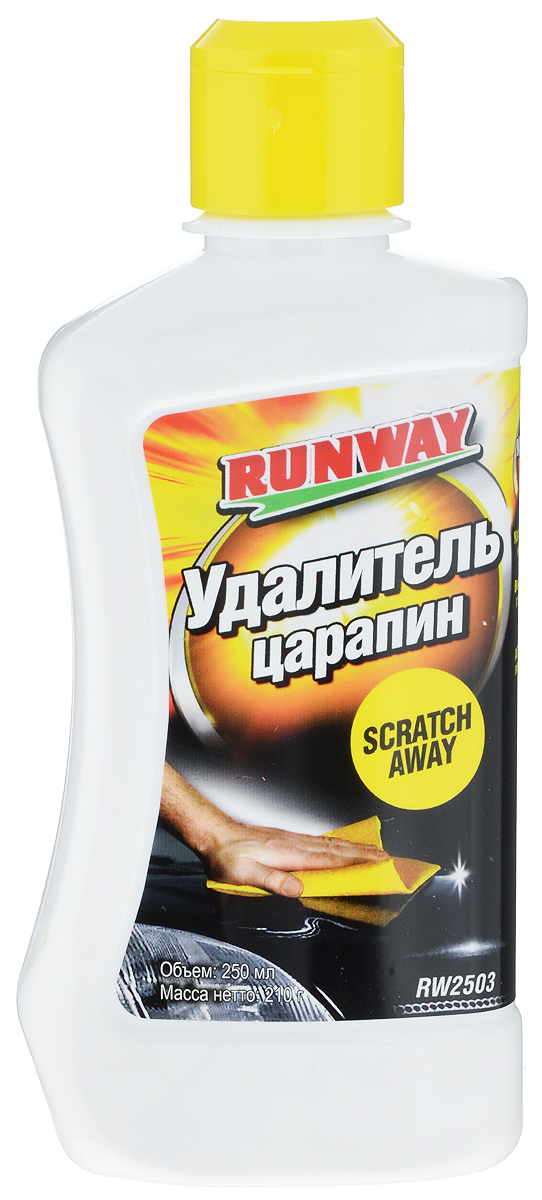 Удалитель царапин Runway, 250 млRW2503 Удалитель царапин Runway, 250 млRW2503Удалитель царапин Runway - это профессиональный состав на основе мягких абразивов и специальных полировальных масел. Не содержит воска и силикона. Применяется для устранения дефектов лакокрасочного покрытия любого типа в виде небольших царапин, потертостей и вихреобразных дефектов после щеточной мойки автомобиля. Используется для очистки и подготовки поверхности к нанесению защитных полиролей. Товар сертифицирован.