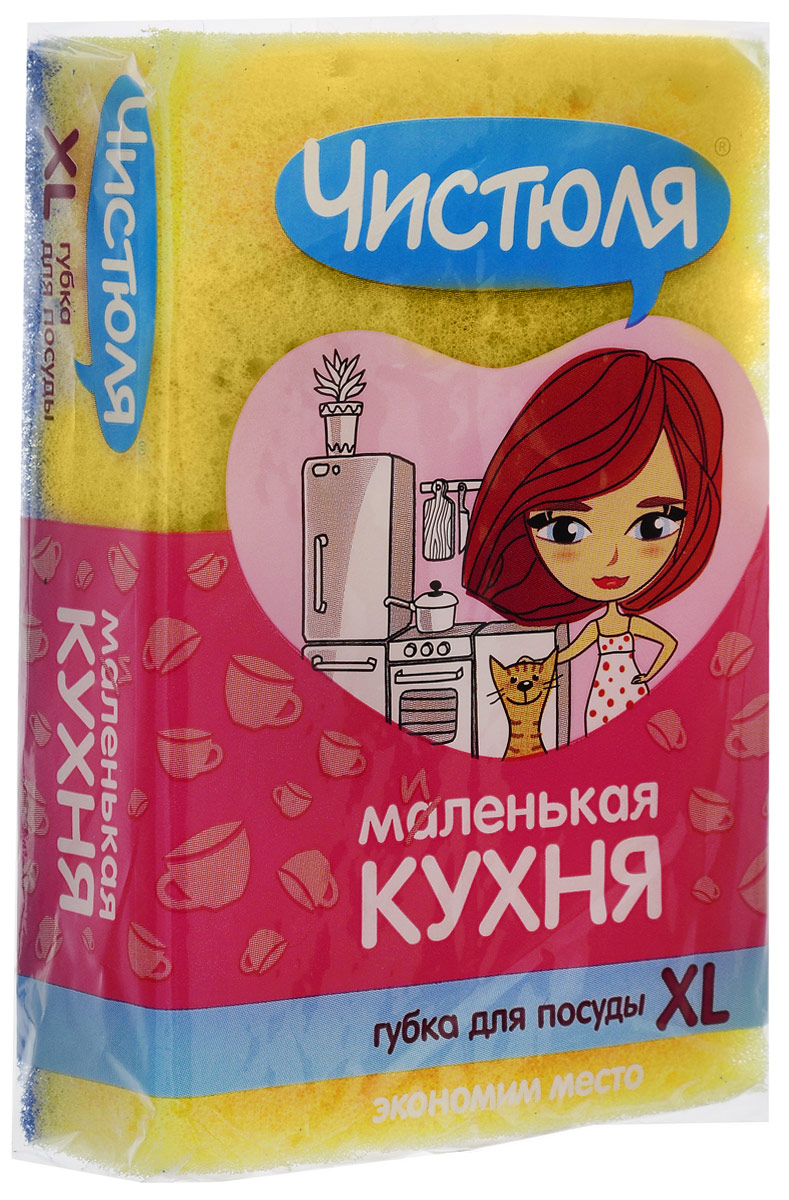 Губка для посуды Чистюля Маленькая кухня, цвет: желтый, синийП0313_желтый Губка для посуды Чистюля Маленькая кухня, цвет: желтый, синийП0313_желтыйГубка для посуды Чистюля Маленькая кухня предназначена для мытья посуды, очистки раковин, плит и других поверхностей на кухне. Губка эффективно очищает, а абразивный слой позволяет справиться даже с трудновыводимыми загрязнениями.