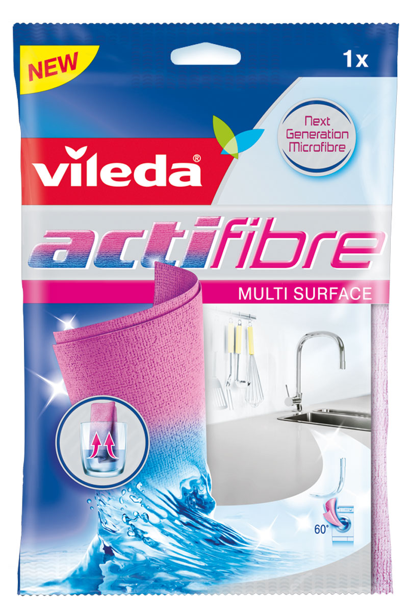 Салфетка Vileda Актифайбр32110751 Салфетка Vileda Актифайбр32110751Впитывает лучше, чем салфетки из обычной микрофибры. Впитывает и удерживает до 100 мл жидкости. Непревзойденное качество уборки за счет уникального сочетание микрофибры и ПВА (поливинилацетата) в составе салфетки. можно использовать на любых поверхностях Микрофибра удаляет любые, даже жирные пятна, без применения химический средств. ПВА обеспечивает супервпитываемость (салфетками ПВА сушат машины на автомойках).