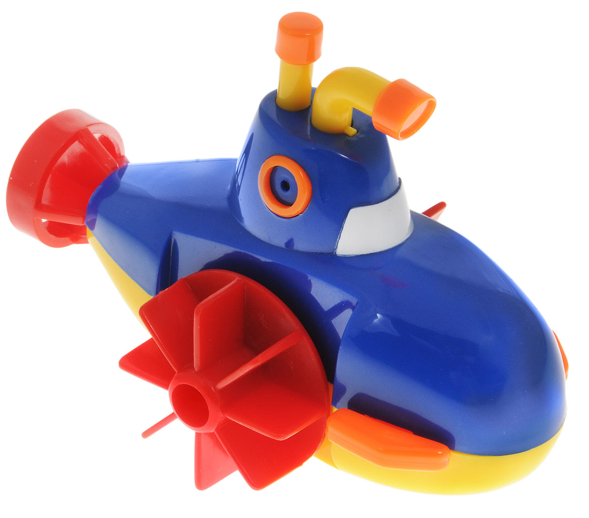 Navystar Игрушка для ванной Субмарина цвет голубой63906-1-B Navystar Игрушка для ванной Субмарина цвет голубой63906-1-BИгрушка для ванной Navystar Субмарина обрадует вашего малыша во время купания и сделает этот порой нелегкий процесс приятным и веселым. Игрушка выполнена в виде яркой подводной лодки с перископом и двумя боковыми гребными винтами. Если провернуть гребные винты назад, а затем отпустить, лодка поплывет вперед. Чем сильнее были провернуты винты, тем быстрее поплывет лодка. Игрушка для ванной Navystar Субмарина не только развеселит вашего малыша, но и поможет развить мелкую моторику.