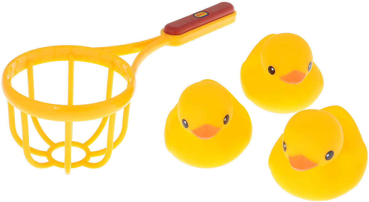 Tolo Игрушка для ванной Сачок и утки89223 Tolo Игрушка для ванной Сачок и утки89223Игрушка для ванной Tolo Сачок и утки идеально подходит для увлекательной игры для самых маленьких детишек! Элементы набора отличаются высоким качеством изготовления и повышенной прочностью. Набор включает в себя 3 уточки и сачок. Утята могут плавать на поверхности воды. Отправив утят в плавание, малыш сможет поймать их с помощью сачка. Увлекательный комплект для игры в ванной добавит веселья малышу во время купания. Ловля уточек развивает мелкую моторику рук, логическое мышление и поднимает настроение!