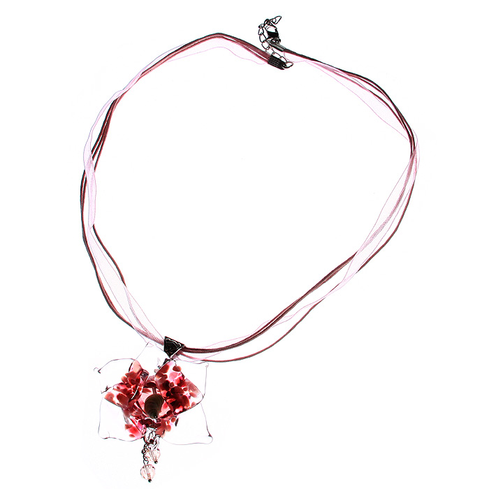 Кулон Звездная орхидея - аметист (Lampwork) Ручная авторская работаБукина14к-13 Кулон Звездная орхидея - аметист (Lampwork) Ручная авторская работаБукина14к-13Общая высота кулона 6,5 см, диаметр 4,5 см. Длина жгута 43-47 см. Авторская работа. Автор Ольга Букина. Оригинальный кулон, изготовленный из цветного стекла, выполнен в виде бутона орхидеи и украшен подвеской с бусинами. Такой кулон позволит вам с легкостью воплотить самую смелую фантазию и создать собственный, неповторимый образ. Красивое и необычное украшение блестяще подчеркнет изящество, женственность и красоту своей обладательницы и поможет внести разнообразие в привычный образ.
