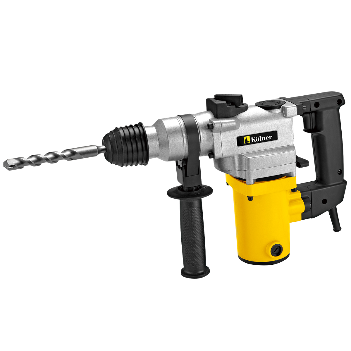 Перфоратор Kolner KRH 900Cкн900ц Перфоратор Kolner KRH 900Cкн900цНапряжение сети, В: 220 Частота, Гц: 50 Потребляемая мощность, Вт: 900 Энергия удара, Дж: 4,5 Число оборотов на холостом ходу, об/мин: 0-800 Частота ударов, уд/мин: 0-3600 Режимы работы: сверление/сверление с ударом/долбление Патрон: SDS-plus Максимальный диаметр сверления, мм: дерево-40, бетон-28, металл-13 Длина сетевого кабеля, м: 2 Комплектация: Руководство по эксплуатации, перфоратор, дополнительная рукоятка, глубиномер, угольные щетки (1 комплект), ёмкость со смазкой.