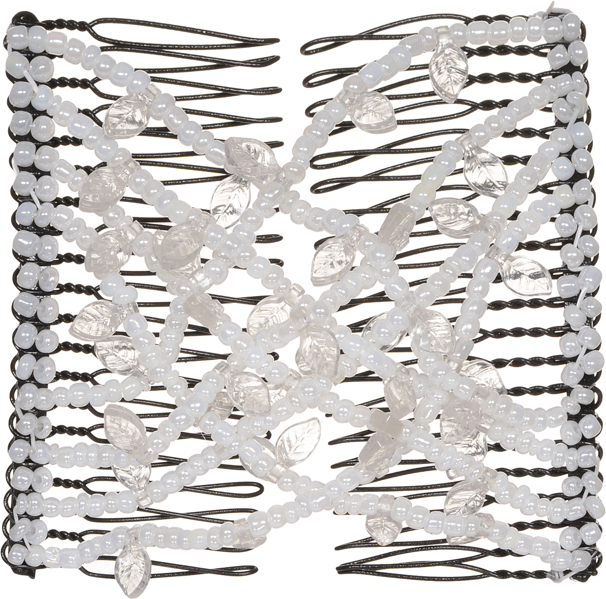 EZ-Combs Заколка Изи-Комбс, одинарная, цвет: белый. ЗИО_листЗИО_белый/лист EZ-Combs Заколка Изи-Комбс, одинарная, цвет: белый. ЗИО_листЗИО_белый/листУдобная и практичная EZ-Combs подходит для любого типа волос: тонких, жестких, вьющихся или прямых, и не наносит им никакого вреда. Заколка не мешает движениям головы и не создает дискомфорта, когда вы отдыхаете или управляете автомобилем. Каждый гребень имеет по 20 зубьев для надежной фиксации заколки на волосах! И даже во время бега и интенсивных тренировок в спортзале EZ-Combs не падает; она прочно фиксирует прическу, сохраняя укладку в первозданном виде. Небольшая и легкая заколка для волос EZ-Combs поместится в любой дамской сумочке, позволяя быстро и без особых усилий создавать неповторимые прически там, где вам это удобно. Гребень прекрасно сочетается с любой одеждой: будь это классический или спортивный стиль, завершая гармоничный облик современной леди. И неважно, какой образ жизни вы ведете, если у вас есть EZ-Combs, вы всегда будете выглядеть потрясающе.