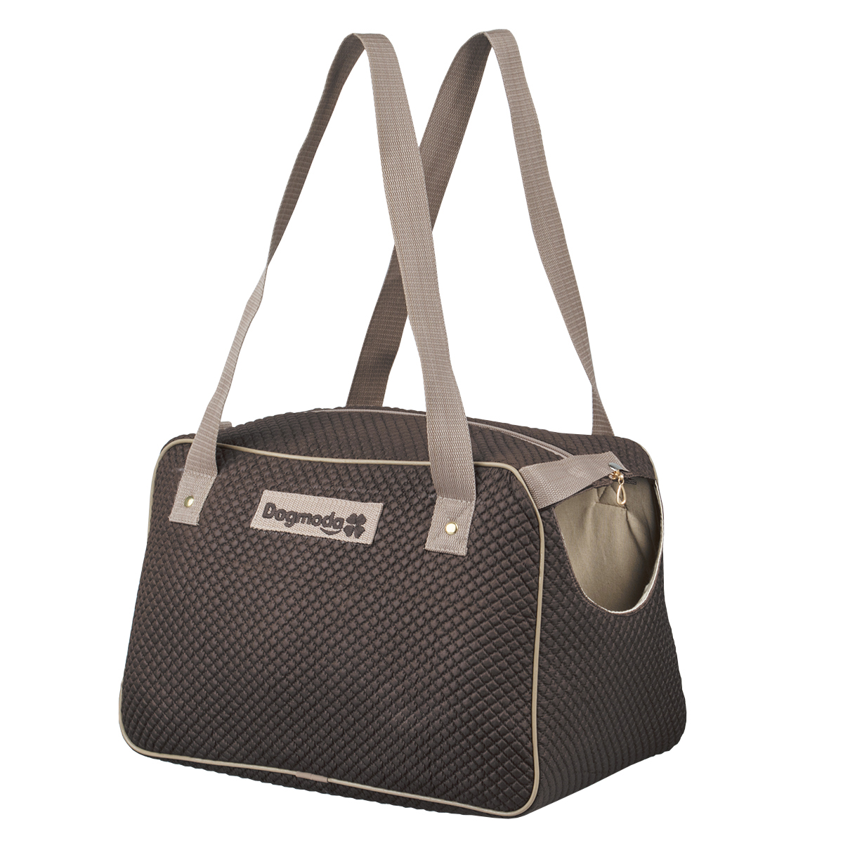 Сумка-переноска для животных Dogmoda Ирис, 36 х 22 х 25 смDM-160272 Сумка-переноска для животных Dogmoda Ирис, 36 х 22 х 25 смDM-160272Сумка-переноска для животных Dogmoda Ирис станет стильным аксессуаром для вас и надежным убежищем во время прогулок и путешествий для вашего питомца. Изделие предназначено для собак мелких пород и других животных небольшого размера. Сумка выполнена из специальной плотной сумочной ткани. Эту модель можно использовать в холодное время года. Благодаря синтепоновой подкладке в такой сумочке ваша собачка не замерзнет. Твердое основание не позволит животному провисать. А через удобное окошечко он сможет наблюдать по дороге за всем, что происходит вокруг. Модель застегивается на молнию и дополнительно хлястиком на кнопку. Для удобной переноски сумка снабжена двумя ручками. За изделием легко ухаживать, даже после долгой эксплуатации сумка не теряет первоначального вида. При необходимости ее можно сложить. Сумка-переноска будет радовать удобством вашего любимца, а стильный внешний вид подчеркнет вашу индивидуальность.