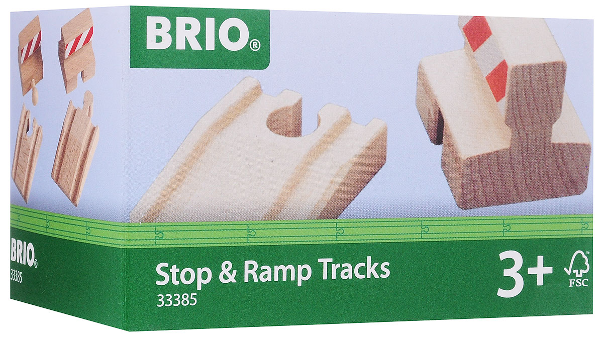 Brio Подъемы и тупики33385 Brio Подъемы и тупики33385Игровой набор Подъемы и тупики предназначен для машинок и паровозиков Brio. Он включает в себя четыре дополнительных элемента железной дороги, выполненных из неокрашенного дерева. Элементы подъемы и тупики помогут сконструировать свою собственную игровую ситуацию с железной дорогой. Железные дороги позволяют ребенку не только получать удовольствие от игры, но и развивать пространственное воображение, мелкую моторику и координацию движений. Набор совместим со всеми железными дорогами и паровозиками Brio. Ваш малыш часами будет играть с набором, придумывая разные истории. Машинки и паровозики в комплект не входят.