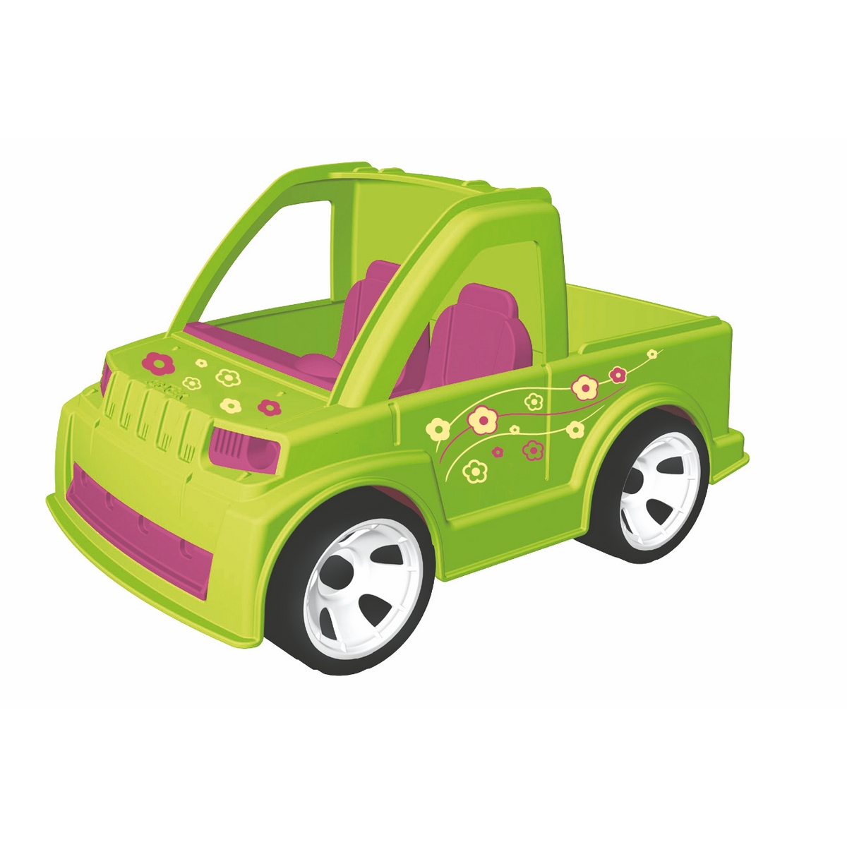 MultiGo Автомобиль с ландшафтным дизайнером23216 MultiGo Автомобиль с ландшафтным дизайнером23216Автомобиль MultiGo внесет разнообразие в игры с машинками, позволяя придумывать новые сюжеты. Розы, тюльпаны, нарциссы… Какой запах!!! Идеальная машина! Багажник открывается и в нем достаточно места для перевозки цветов, растений и инструментов! Колеса машинки свободно вращаются. Кабина имеет два посадочных места для двух фигурок. Фигурка может наклоняться, руки фигурки поднимаются и опускаются, голова поворачивается. Волосы и головной убор съемные, их можно менять с другими фигурками. Специальная система MultiGo позволяет детям легко менять и добавлять различные игровые аксессуары. Одна игрушка легко преобразуется в другую. Сделайте вашему ребенку такой замечательный подарок!