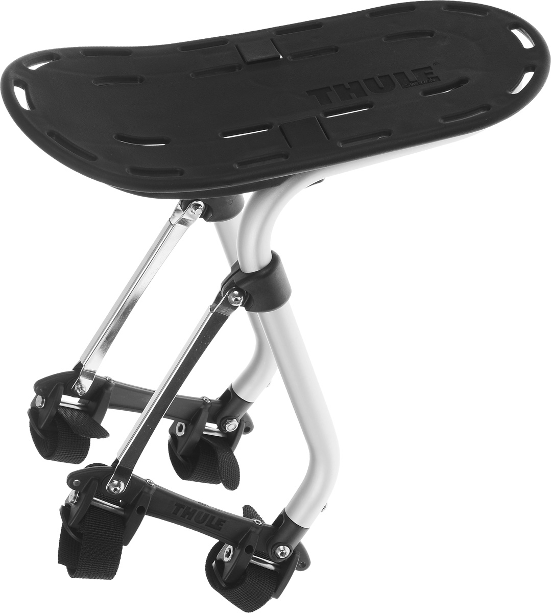 Багажник велосипедный Thule Pack n Pedal Sport Rack100015 Багажник велосипедный Thule Pack n Pedal Sport Rack100015Багажник велосипедный Thule Pack n Pedal Sport Rack для активных занятий спортом предназначен, главным образом, для размещения грузов и сумок сверху. Многочисленные отверстия позволяют надежно закрепить груз на багажнике при помощи ремней. Запатентованная система установки для велосипедов любого типа - от простого до двухподвесного с диаметром колеса 29. Багажник устанавливается как над задними, так и над передними колесами. Подходит для любого материала рамы велосипеда. Изделие имеет бесшумную конструкцию и не создает вибрации. Багажник поставляется в разобранном виде. Инструкция по сборке прилагается. Грузоподъемность: до 25 кг. Размер доски для размещения грузов: 32 х 15 см.