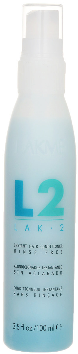 Lakme Кондиционер для экспресс-ухода за волосами LAK-2 Instant Hair Conditioner, 100 мл45511 Lakme Кондиционер для экспресс-ухода за волосами LAK-2 Instant Hair Conditioner, 100 мл45511Комбинация гидролизованных протеинов и катионных полимеров специально разработана для воздействия на наиболее чувствительные участки волос. Придает волосам мягкость и блеск, не утяжеляя их. Мгновенно распутывает и одновременно защищает волосы. В результате волосы становятся более гладкими и легко расчесываются. Идеален для применения на окрашенных и осветленных волосах. Сохраняет и проявляет цвет окрашенных волос.