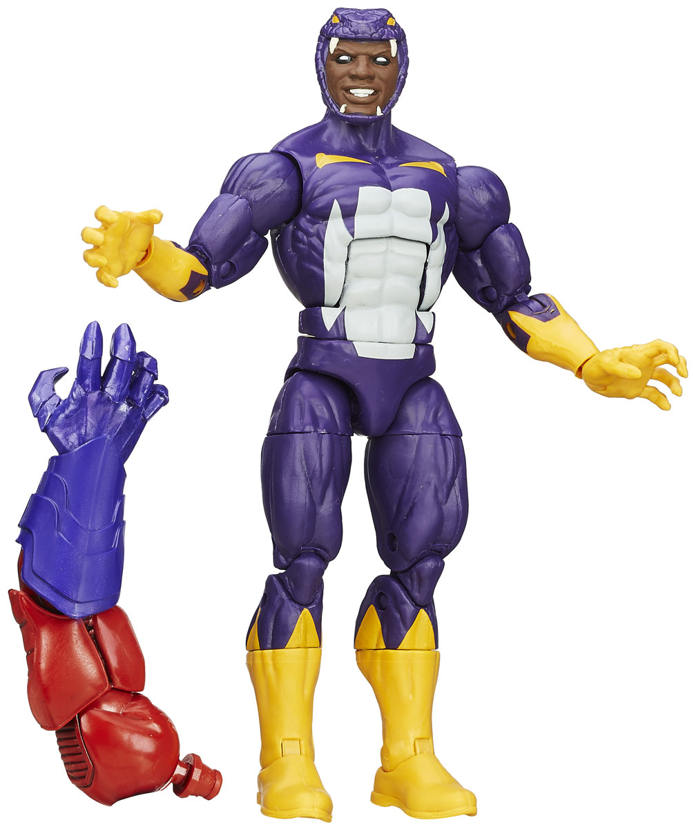 Marvel Фигурка CottonmouthB6355ASST_B6400EU4 Marvel Фигурка CottonmouthB6355ASST_B6400EU4Фигурка Marvel Cottonmouth порадует любого поклонника знаменитой вселенной Marvel. Фигурка изготовлена из высококачественного прочного пластика и выполнена в виде злодея Щитомордника. Голова, руки и ноги игрушки подвижны. В комплект входит элемент для сборки фигурки Red Skull. Фигурка Marvel Cottonmouth понравится как детям, так и взрослым коллекционерам, она станет отличным сувениром или займет достойное место в коллекции любого поклонника комиксов Marvel. Собрав всех героев в данной серии, вы одновременно соберете еще и фигурку Red Skull.