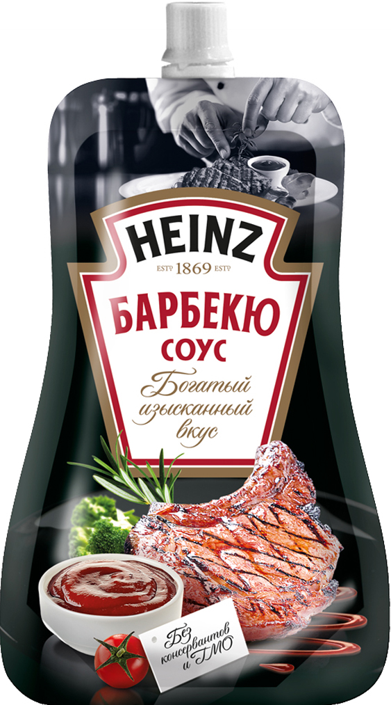 Heinz cоус томатный Барбекю, 230 г76005617 Heinz cоус томатный Барбекю, 230 г76005617Этот соус приготовлен Шеф-поваром Heinz специально для вас, чтобы вы могли сделать необычным самое простое блюдо. Теплый вечер, неторопливые разговоры друзей, запах костра. Пожалуй, лучшие моменты лета. С соусом Heinz Барбекю можно ощутить тот самый вкус, который бывает, только если готовить на гриле. Потому что это настоящий Heinz.