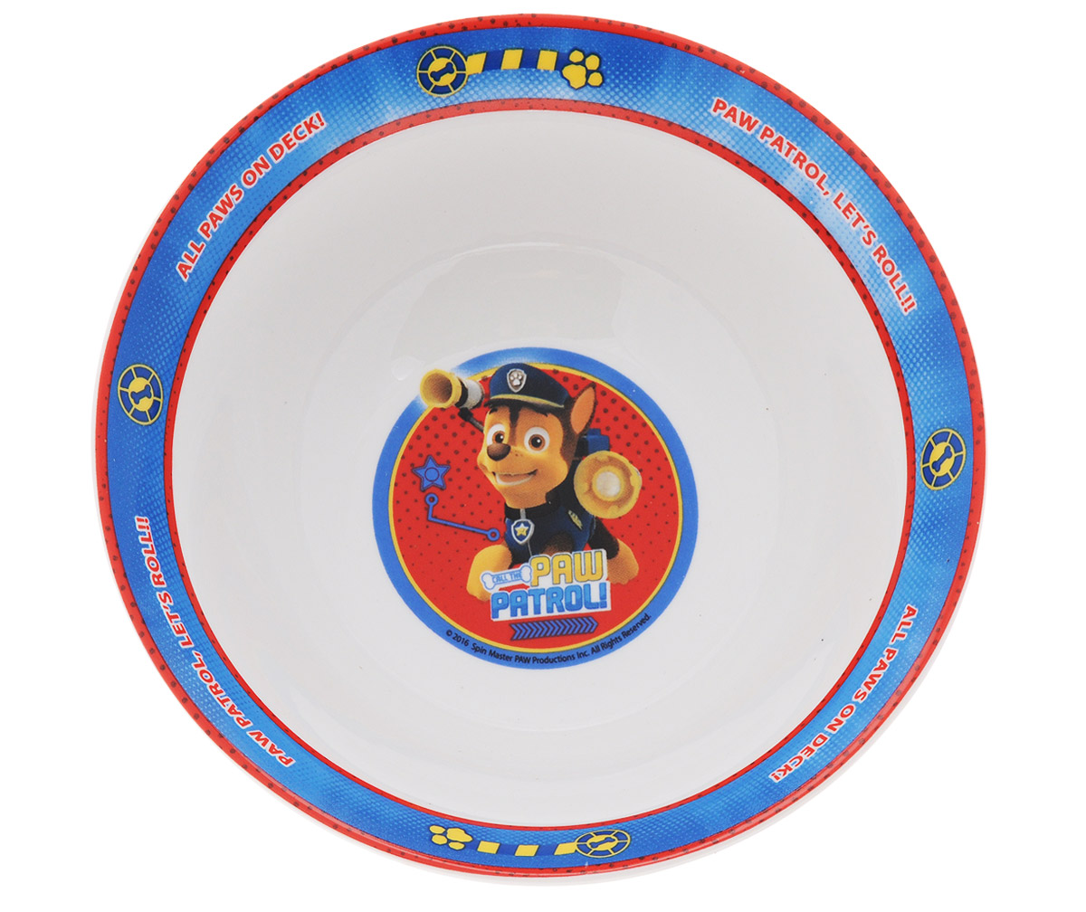 Paw Patrol Миска детская диаметр 18 смPPB180-1 Paw Patrol Миска детская диаметр 18 смPPB180-1Детская миска Paw Patrol идеально подойдет для кормления малыша и самостоятельного приема им пищи. Миска выполнена из керамики и оформлена высококачественным изображением героя мультсериала Щенячий патруль. Такой подарок станет не только приятным, но и практичным сувениром, добавит ярких эмоций вашему ребенку! Можно использовать в СВЧ-печи и посудомоечной машине.